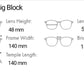 Habibe Big Block size chart. Designer sunglasses